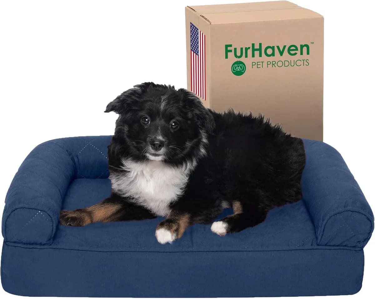 Furhaven Cama Ortopedica Tipo Sofa para Gatos - Furhaven